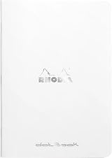 Rhodia 119200Cpack Set of 10 White A5 Dotted Notebooks 96 pages 80gsm