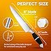 Professional 8 Inch Chefs Knife Set - High Carbon Chef Knife + FREE BONUS Kitchen Knife Sharpener Stainless Steel Rod - High Quality , Razor Sharp, Ergonomic Grip, Balanced Weight.By YourSharpChoices