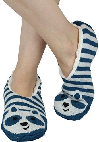Great Northern Womens Animal Critter Slippers (6-8 US, Raccoon)