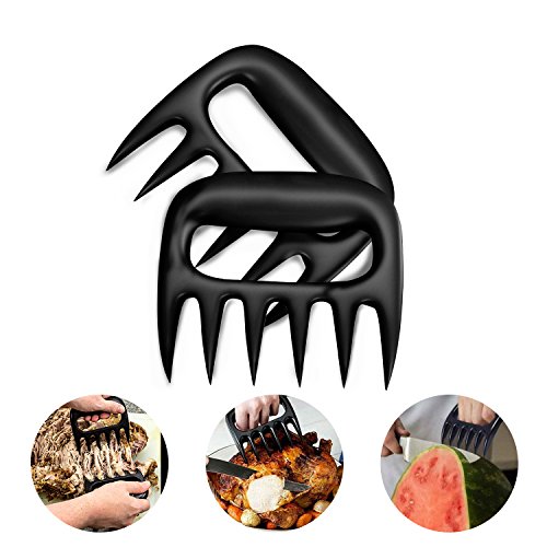 image for Hfuear 4-In-1 Barbecue Tool Sets: Meat Thermometer BBQ Gloves Bear Cla