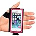 HB Tune arm/Hand Band for Larger Phones (Worn on Left Hand) Black b/Ground & Pink Stripe