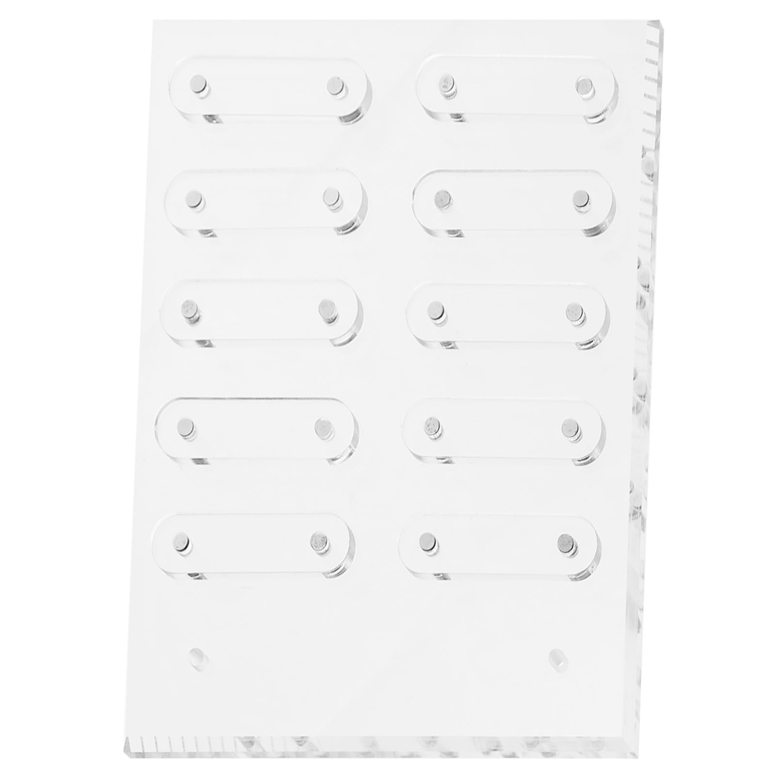 Ipetboom Magnetic Nail Display Board with Brackets Acrylic Nail Tips Showing Holder for Salon and Home Art Presentation 7.9X6.3 Inches