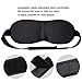3D Sleep Mask for sleeping, Contoured Shape Eye Mask (2 Pack) Sleeping Mask for Women, Men, Super Smooth Blindfold for Travel, Shift Work (Black & Black)