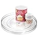 mDesign Lazy Susan Turntable Food Storage Container for Cabinets, Pantry, Refrigerator, Countertops, BPA Free - Spinning Organizer for Spices, Condiments, Baking Supplies - 11