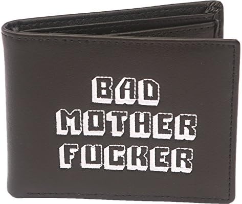 Officially Licensed Pulp Fiction Bad Genuine Leather Embroidered Black Wallet