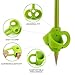 Pencil Grips Set (UPGRADED 4 Pack + BONUS Pencil Topper) - Silicon Posture Correction Trainer Finger Grips for Kids Preschoolers Children Adults Special Needs FOR BOTH RIGHT OR LEFT HANDED 