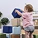 ECR4Kids SoftZone Patchwork Toddler Block Playset, Gentle Foam Blocks for Safe Active Play and Building, Built to Last, Certified and Safe, 12-Piece Set, Earthtone
