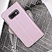 ProCase Galaxy S10e Wallet Case, Flip Kickstand Case with Card Holders Mirror Wristlet, Folding Stand Protective Book Case Cover for Galaxy S10e 2019 Release -Pink