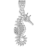 Claddagh Gold 925 Sterling Silver Seahorse Pendant