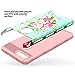 GBSELL Fresh Flower Hybrid ShockProof Hard Protective Case Cover for iphone 7 Plus (Pink)