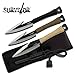 Survivor HK-753 Fixed Blade Knife Set 3-Piece 6-Inch Overall