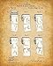 Original Bathroom Patent Art Prints - Set of Four Photos (8x10) Unframed - Makes a Great Gift and Bathroom Decor Under $20