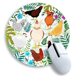 Gctriki Chicken Mouse Pad for Desk, Cute Office