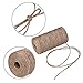Jute Twine, 6 Ply Art Crafts Jute Rope by iFergo, 328Feet Heavy Duty Packing String for Gardening, Home Decoration, Gift Wrapping, DIY Crafts, Wedding Card, Bunding Durable Natural Twine