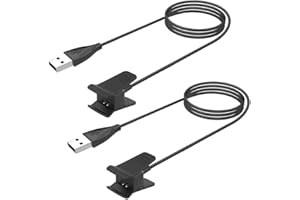 Threeeggs Charger Compatible with Fitbit Alta Charging Cable Clip 100cm / 3.3ft (2-Pack)