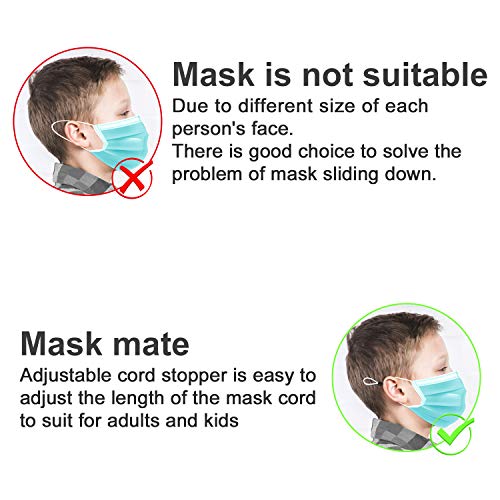 MOTOBA Elastic Cord Locks Silicone Toggles for Drawstrings Elastic Cord Adjuster with Stringing Tool for Adults Kids (Cylinder, 100pcs White)