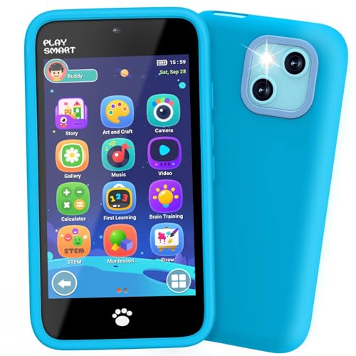 Photo 1 of *UNTESTED*
MOMILLA Kids Toys Smart Phone, Dual Camera with Stickers, 3.97" Touchscreen, 200+ Educational Puzzle Games, Learning Toys with Parental Control for Ages 3-8, Birthday Gift
