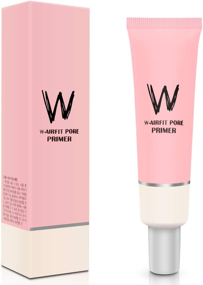 Pore Primer Face Makeup Base, Pink Isolation Cream Invisible Pore, Big Cover Acne Marks, Smooth Skin, Oil Control Moisturizing Essence Concealer Foundation-35g