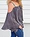 Nulibenna Women's Off Shoulder Spaghetti Straps Long Sleeve Blouse Crop Tops