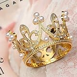 60Pcs Crown Cake Topper Mini Baby Crown Queen Crown Small Princess Headpiece Cake Decoration For Baby Shower Decor