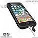 Catalyst 33ft Waterproof Case Compatible with iPhone SE 3rd and 2nd Gen, iPhone 7 and iPhone 8, Shock Proof, Drop Proof, Slim Design, with Wrist Lanyard Included - Stealth Black
