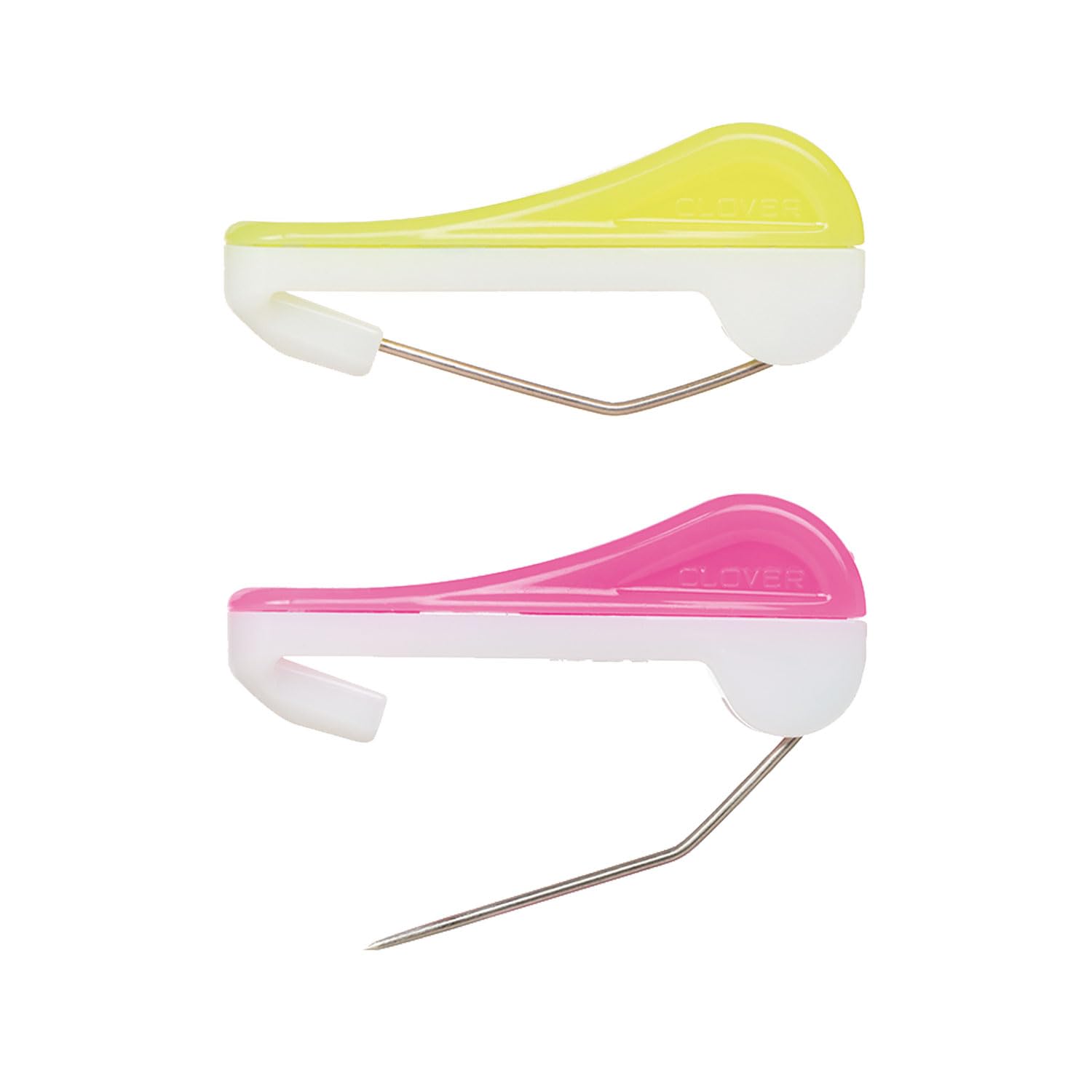 CLOVER Wonder Sewing Pins, Yellow and Pink