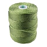 C-Lon Tex 400 Heavy Weight Bead Cord, Moss Green - 1.0mm, 39 Yard Spool