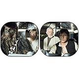 Plasticolor 003747R01 Star Wars Millennium Falcon 2-Piece Magic Spring Window Sunshade