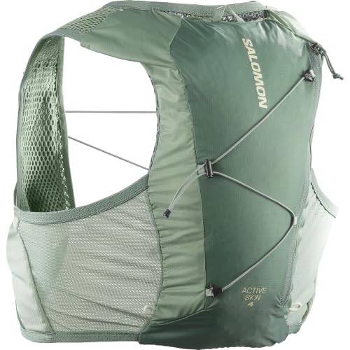 Salomon Active Skin 4 Compatible with Flasks Unisex Running Vest Hiking Trail, 4L, Precision Fit, Easy Access Precision Fit, and Optimized Storage