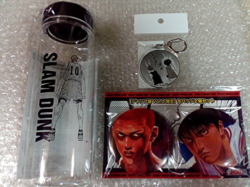 スラムダンク ジャンプ展 vol.2 SLAM DUNK クリアボトル + 缶バッジ2個 