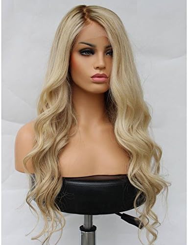 Kerrywigs Ombre #4/#613 Long Wavy Peruvian Hair Full Lace Human Hair Wigs For Black Women 150 Density Ombre Blonde Loose Wave Lace Front Wigs Natural Hairline White Women (16inch, Full Lace Wig)