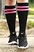 Mojo Breast Cancer Awareness Compression Socks 20-30mmHg, Black - Size: Large