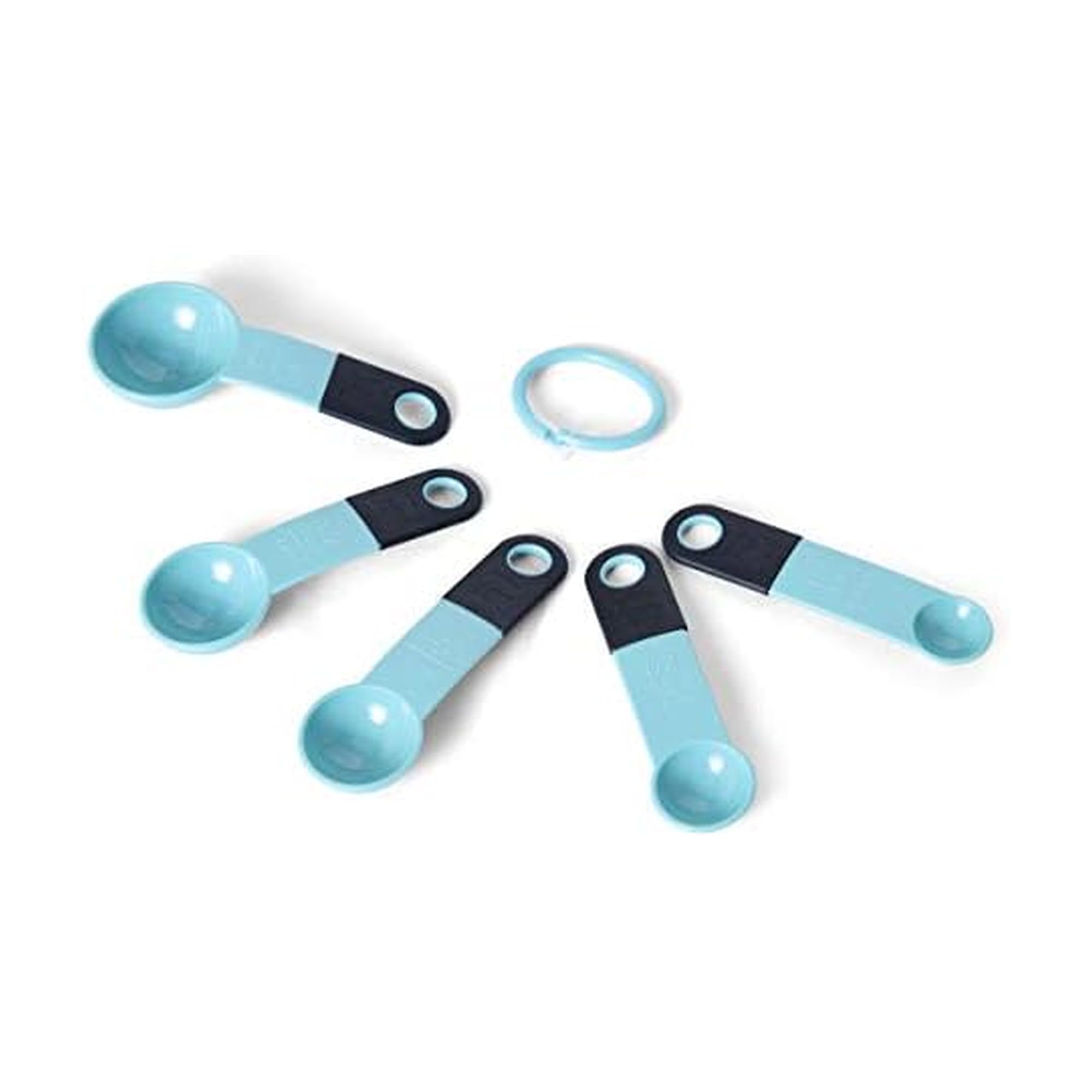 Photo 1 of KitchenAid Measuring Spoons, Set Of 5, Aqua Sky