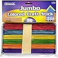 BAZIC Jumbo Colored Craft Stick 50 Per Pack