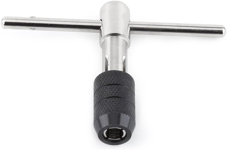 T-Handle Wrench Threading Tap Set 5pcs Metric Thread Tap with T Tap Wrench, M6 M7 M8 M10 M12 Wrench Metric Hand Thread Tap - Image 5