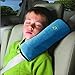 LKE Auto Pillow Micro-suede Seat Belt Shoulder Pad, Blue