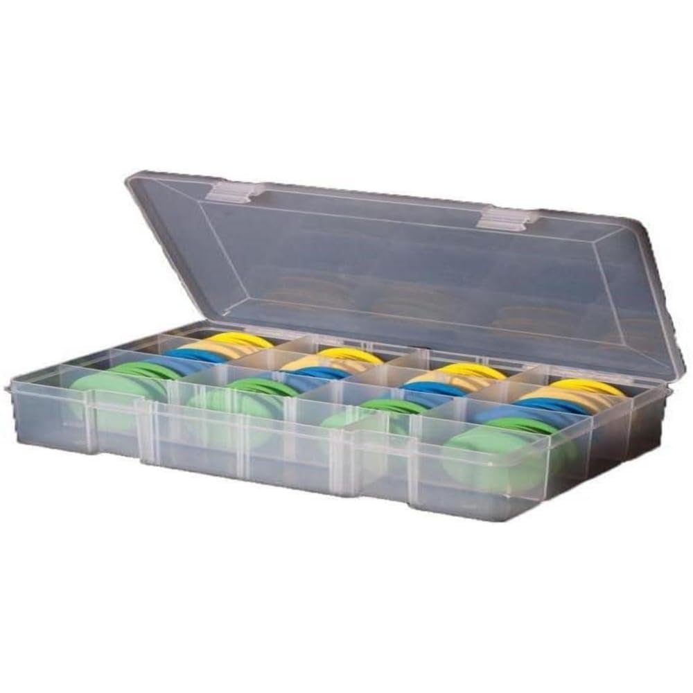 Leeda Rig Box + 24 Foam Winders Clear,
