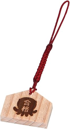 Amazon オクトパス君 合格 絵馬 ストラップ 合格祈願 木製 キーホルダー 小さい グッズ アニメ 萌えグッズ 通販