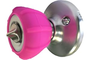 New Enjoy Cover - Door Knob Cover Grips Non Slip Arthritis & Senior Living Aids Grippy Easy Open Decorative. Simple Functional Effective Solution- 4 Pack (Hot Pink, Tylo)