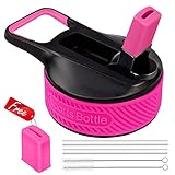 Wide Mouth Straw Lid for Hydro Flask Wide Mouth Bottle and Simple Modern Summit Bottle.