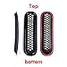 DEDC Jeep Front Grille Mesh Inserts Jeep Grille Guard with Key Hole for 2007-2017 Jeep JK Wrangler & Wrangler Unlimited (Pack of 7)