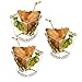 zappy Square 6.8 oz Soup Cup Parfait Dessert Cups Dishes Shot Glasses Trifle Bowl Clear Disposable Plastic Souffle Mousse Cups Ice Cream Fruit Party Appetizer Cube Bowls Dessert Glassess 20 Ct