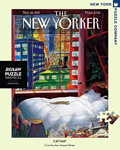 New York Puzzle Company - New Yorker Cat Nap - 1000 Piece Jigsaw Puzzle