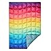 APSMILE Outdoor Packable Down Blanket for Camping, Traveling, Hike, Picnics, Beach Trips – Warmest, Lightweight, Waterproof, Windproof (54×80 Inches, Rainbow)thumb 1