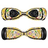 Sticker for Hover Board - Skin for Self-Balancing Electric Scooter - Decal for Self Balance Mobility Longboard - Smart Protective Cover Vinyl Case for 2 Wheel Scooter Board Fit for Swagtron T5