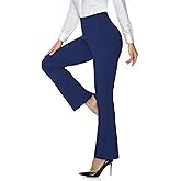 JEKAOYI Womens Flare Dress Pants High Waisted Bootcut Yoga Work Slacks Pull On Tummy Control Workout Leggings with Pockets