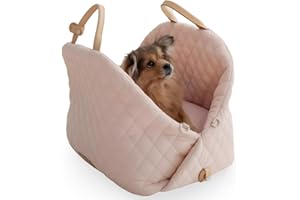 S&C PetLux Stylish Chic 3-in-1 Pet Carrier, Dog Purse & Car Seat - Luxury Travel Tote for Dogs and Cats, Plush Comfort, Multi