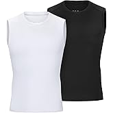 Anawakia Youth Boys Sleeveless Compression Shirt Basketball Football Undershirt Quick Dry Kids Athletic Tank Tops for Workout