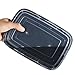 NutriBox [20 Value Pack] Single 1 compartment 24 OZ Meal Prep Plastic Food Storage Containers - BPA Free Reusable Lunch Bento Box - Microwave, Dishwasher and Freezer Safe