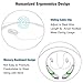 Bluetooth Headphones / Headset Rymemo Match Color Wireless Music Earphones Stereo Earbuds Sports/running Magnetic Neckband Style for Cellphone,Green-White